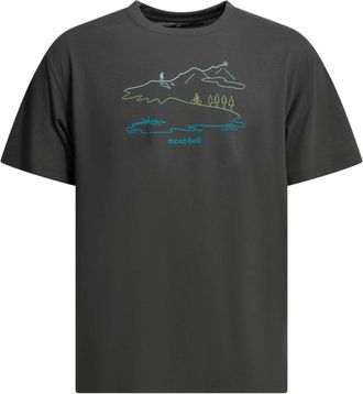 Montbell Tops, Heren, Grijs, M, Polyester, Wickron Long Track T-Shirt