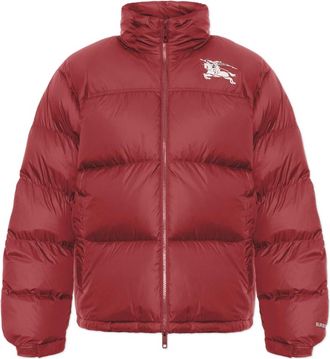Burberry Highlands Puffer Jacket - Heren - Jassen - Rood - Maat: M Leer