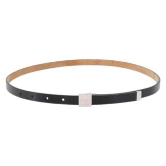 Louis Vuitton Pre-owned Vintage Leather Belt - female - Louis Vuitton Vintage - Vintage Belts - Black - ONE SIZE - Pre-owned