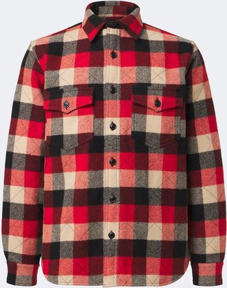 Ralph Lauren Sobrecamisa acolchada de sarga de lana a cuadros