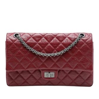 Chanel Pre-owned Classic Double Flap Shoulder Bag - Dames - Pre-owned - Rood - Maat: ONE Size Leer