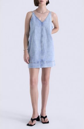 Pistola Denim Tavi Denim Minidress in Waves at Nordstrom, Size X-Large