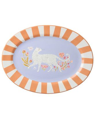 Certified International Menagerie Oval Platter