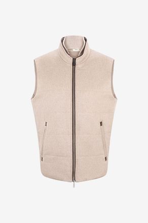 Maurizio Baldassari &Auml;rmellose Daunenjacke aus Kaschmir