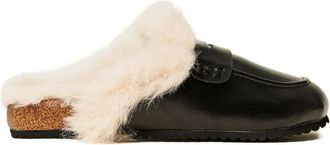 Twin-Set Muiltjes van imitatiebont - Zwart