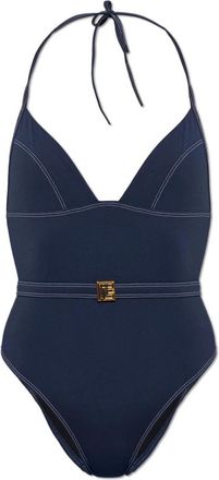 Balmain Badpak uit &eacute;&eacute;n stuk - Dames - Badpakken - Blauw - M - Badmode