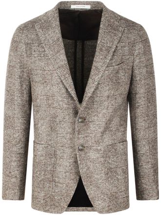Tagliatore checked blazer - men - Wool - 54 - Brown
