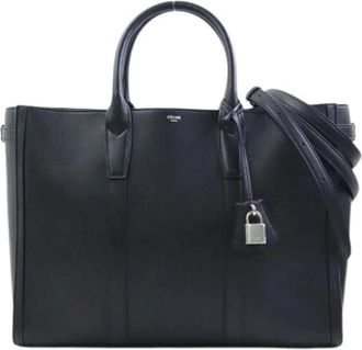 Celine Pre-owned Vintage Tote Bag - Dames - Vintage Shopper - Zwart - ONE Size - Leer - Vintage
