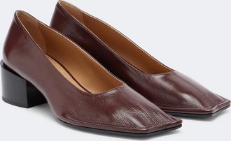 Maison Margiela Piped leather pumps