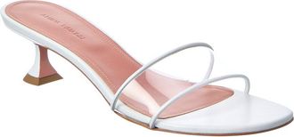 Amina Muaddi Amina Muaddi Andreea Vinyl & Leather Sandal