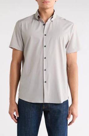 Brooklyn Brigade Wavy Geo Short Sleeve Shirt in Green at Nordstrom Rack, Size Xx-Large