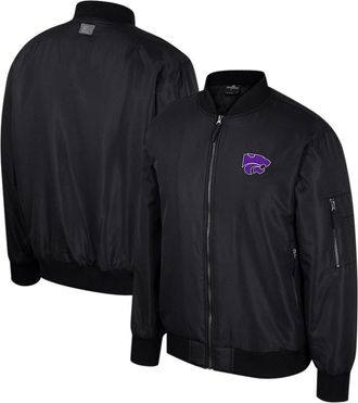 Colosseum Mens Colosseum Black Kansas State Wildcats Full-Zip Bomber Jacket at Nordstrom, Size Medium
