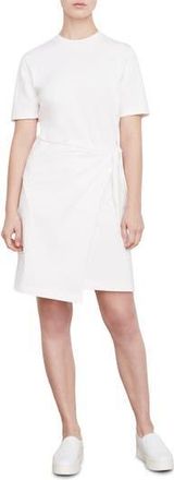 Vince Side Tie Cotton T-Shirt Dress in Off White at Nordstrom Rack, Size Small