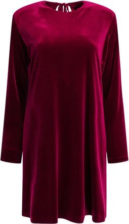 Semper Korte Fluwelen Jurk - Dames - Korte kleedjes - Rood - M - Kleedjes