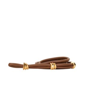 Elisabetta Franchi Gevlochten riem met dubbel koord - Dames - Accessoires - Bruin - Maat: XL Leer
