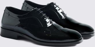 Moss Italian Black Patent Leather Oxford Shoes