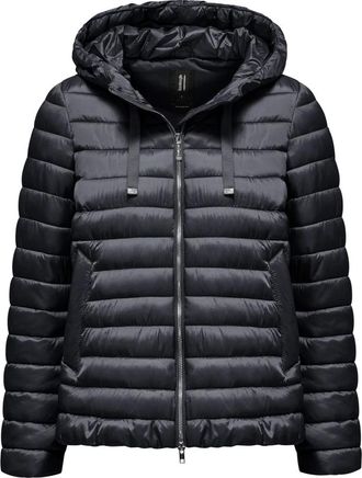 Bomboogie Chaqueta de plum&oacute;n de nailon cir&eacute; - Jackets - Mujer - Azul - M