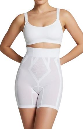 Rago Firm Control High Waist No Top Roll Girdle in White at Nordstrom, Size X-Large