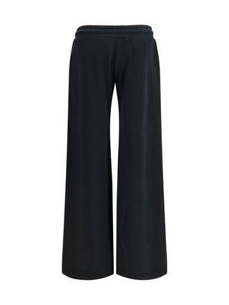 Off-white Logo-Embroidered Cotton Joggers - Black
