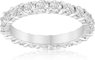 Pompeii3 2ct Prong Diamond Eternity Ring 14K White Gold