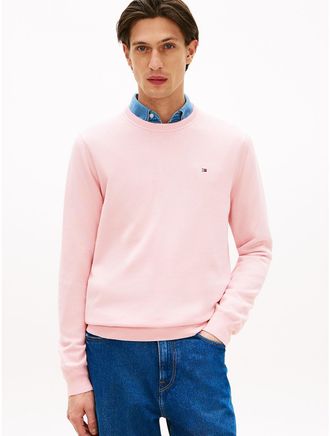 Tommy Hilfiger Mens Classic Crewneck Sweater - Pink - XXL