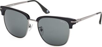 BMW BW0067-H 01N Mens Sunglasses Black Size 57