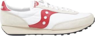 Saucony Trainer 80 - Heren - Sneakers - Wit - 40 EU - Leer - Schoenen