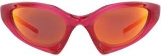 Balenciaga 67mm Shield Sunglasses in Red Red Red at Nordstrom Rack