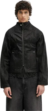Ader Error Chaqueta Vaquera con Pliegues - Jackets - Hombre - Negro - M