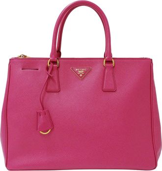 Prada Saffiano Pink Saffiano Tote Bag (Pre-Owned)