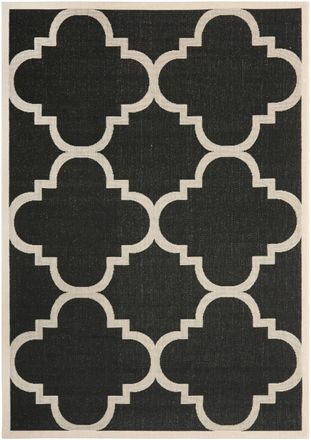 Safavieh Alfombra negro/beige 160 x 231 cm