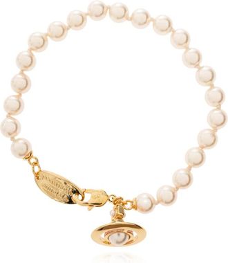 Vivienne Westwood Simonetta Parels Armband - Dames - Armbanden - Beige - ONE Size - Accessoires