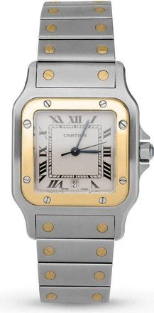 Cartier Pre-owned Cartier Santos De Cartier Galbee Quartz White Dial Unisex Watch 1566