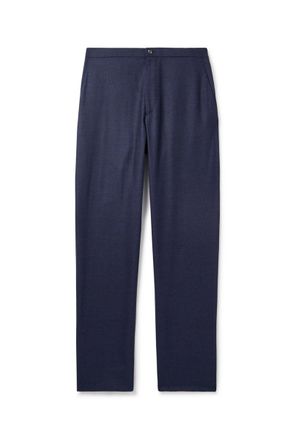 Boglioli Straight-Leg Virgin Wool-Flannel Drawstring Trousers