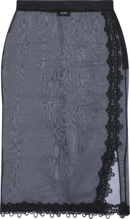 GCDS Gcds, Rokken, Dames, Zwart, M, Tule, Mesh Lange Rok