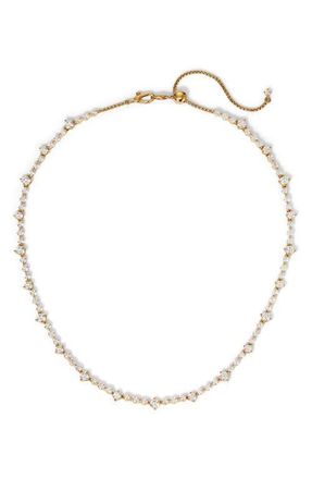 Nadri Cassi Tennis Collar Necklace in Gold at Nordstrom