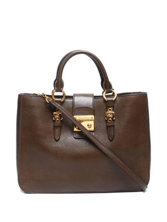 Miu Miu 2020s Madras two-way handbag - Brown