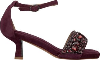 Alma En Pena Mini sandaal juweelband - Dames - Sandalen met hakken - Rood - 36 EU - Schoenen