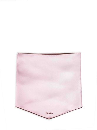Prada Silk Twill Scarf - Pink
