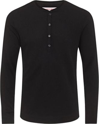 Orlebar Brown Harrison Cashmere Longsleeve - Heren - Longsleeves - Zwart - L - Katoen - Tops