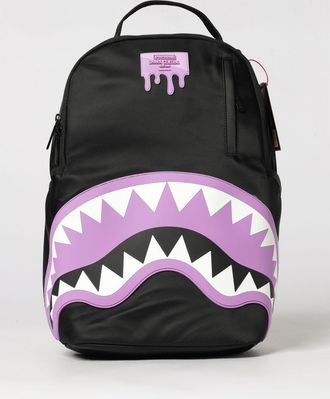 Sprayground Shark Central Backpack in Tech Fabric and Mesh with Contrast Logo