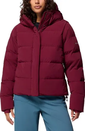 Columbia Amaze Puff Hooded Jacket in Rich Wine at Nordstrom, Size Xx-Large