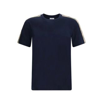 Burberry Crew-Neck T-Shirt - male - Burberry - T-Shirts - Blue - S - Tops