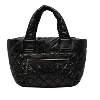 Chanel Pre-owned Tote Bags, female, Black, Size: ONE SIZE Pre-owned Nylon Tote