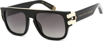 Philipp Plein Unisex Pure Pleasure 55Mm Polarized Sunglasses