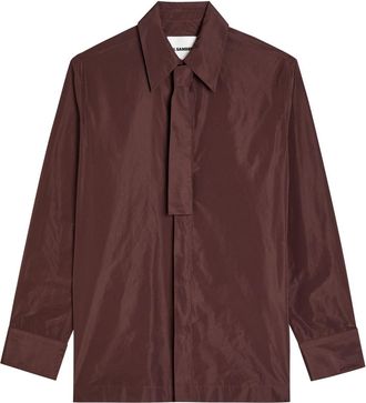 Jil Sander Taffeta Shirt - Brown - 39 (IT39/ UK5)