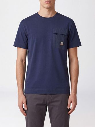Parajumpers T-shirt girocollo in cotone con taschino a toppa con zip