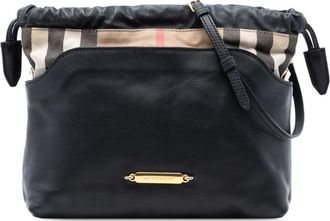 Burberry Pre-owned Burberry House Check Canvas and Calfskin Little Crush Crossbody Ladies LYXC23S5J45NIHUG