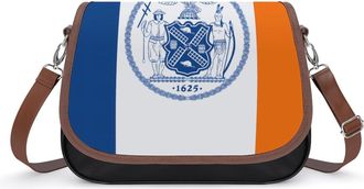 Generic Flag of New York City Small Womens Crossbody Bags Shoulder Handbag with Adjustable Strap for Travel