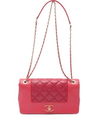 Chanel 2016-2017 Mademoiselle Matelasse shoulder bag - women - Calf Leather - One Size - Red